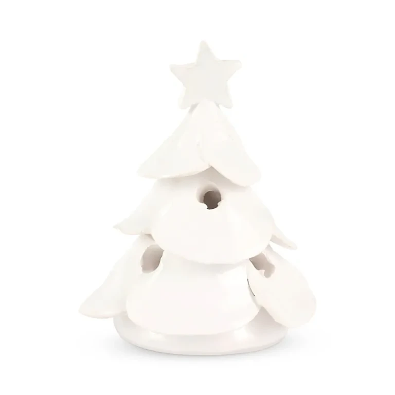 Vietri Foresta White Mini Scalloped Tree