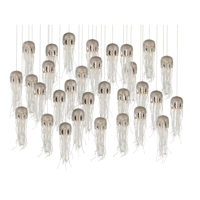 Nickel 30 Light Pendant from the Medusa Collection