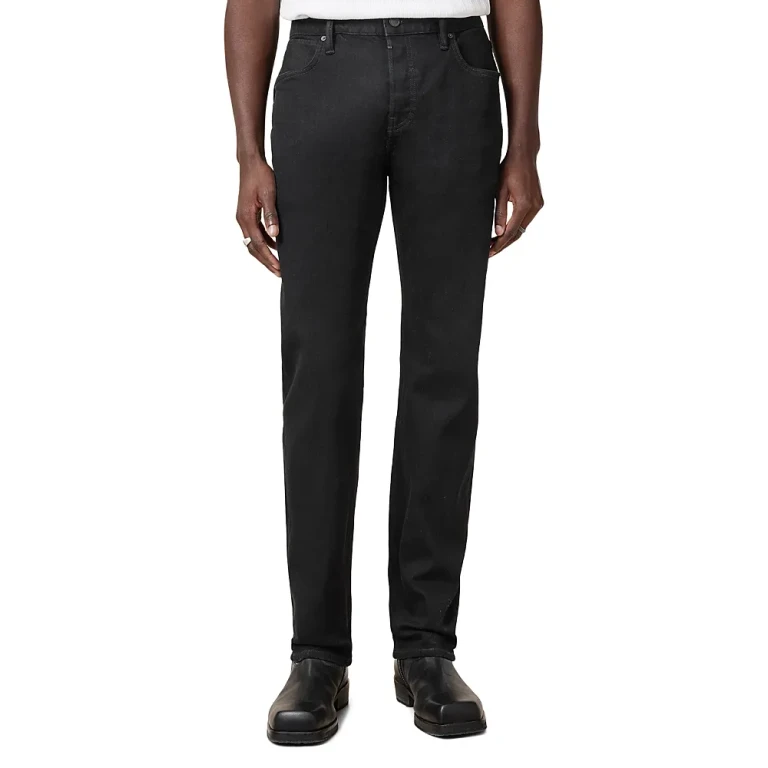 Allsaints Iggy Regular Fit Jeans in Jet Black