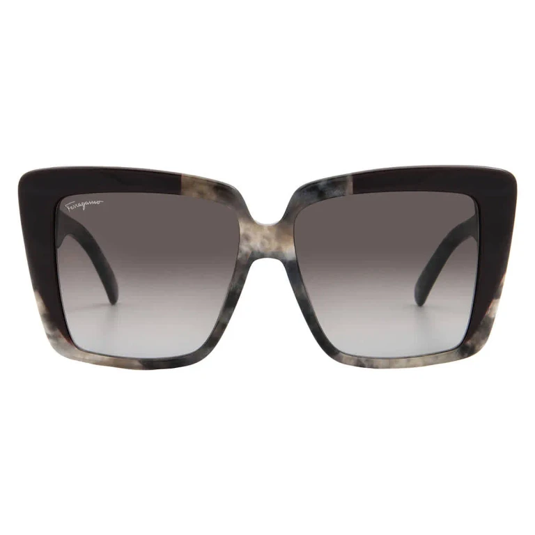Ferragamo Grey Gradient Square Ladies Sunglasses SF1060S 021 55