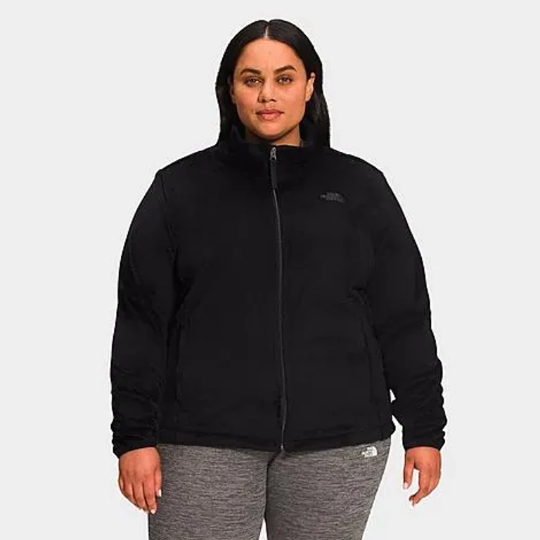 The North Face Women's Osito Full-Zip Jacket (Plus Size) in TNF Black Size: 1X