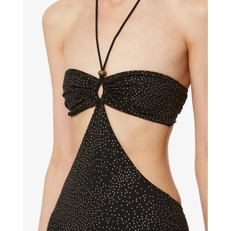 Maillot De Bain Idoya - Femme - Noir Et Doré - Taille 34 - Isabel Marant