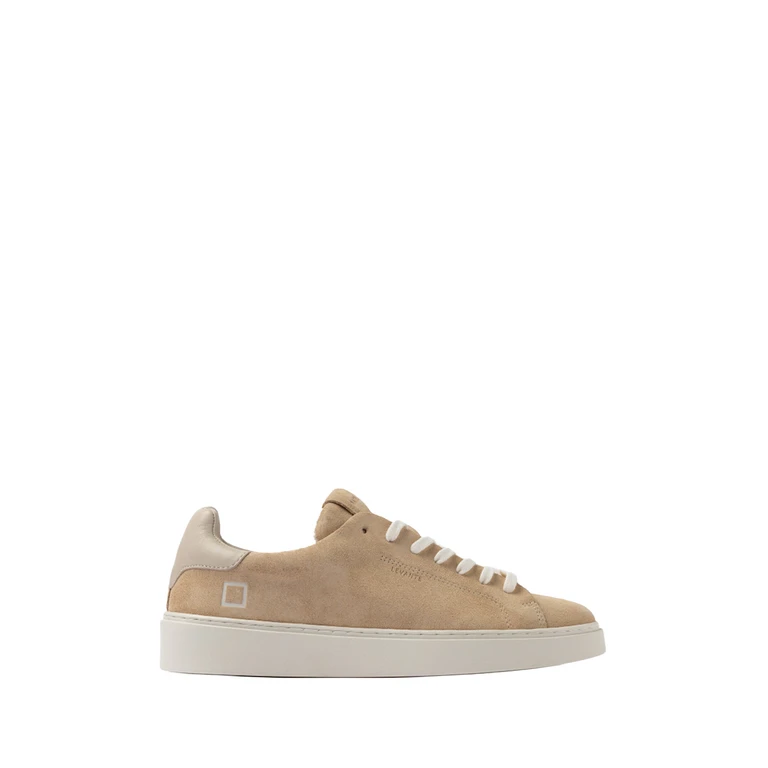 D. A.T. E. Sneakers Beige Suede Leather/rubber Sole - Men