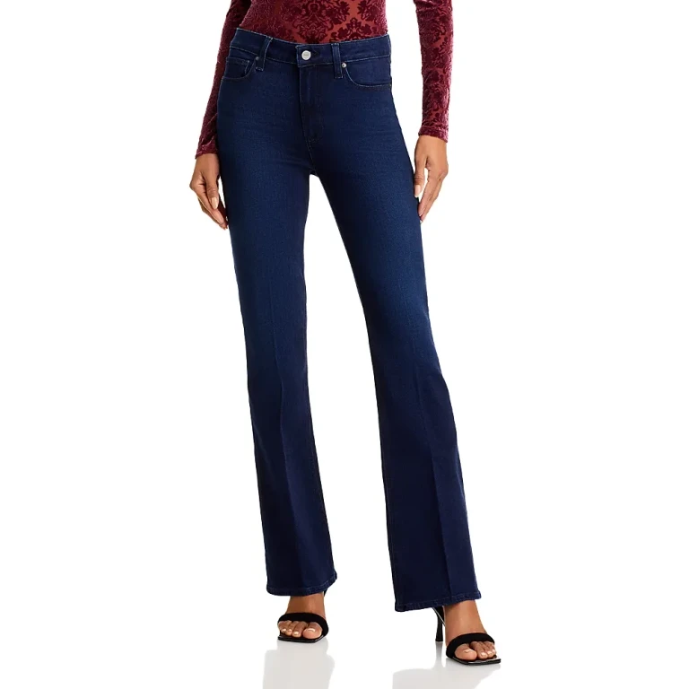 Paige Laurel Canyon High Rise Flare Jeans in Manifesto