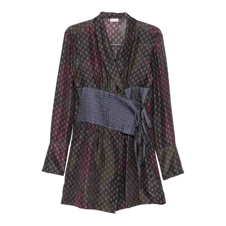 Dries Van Noten Pull Col Rond - Marron