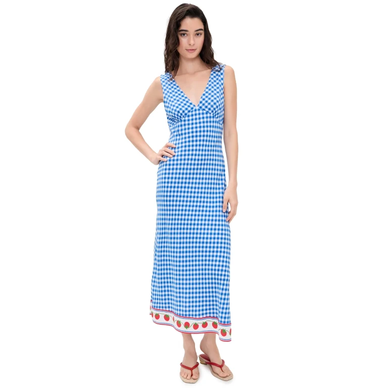 RAILS RAILS x Giadzy Serafina Dress Gingham Tomatoes XL