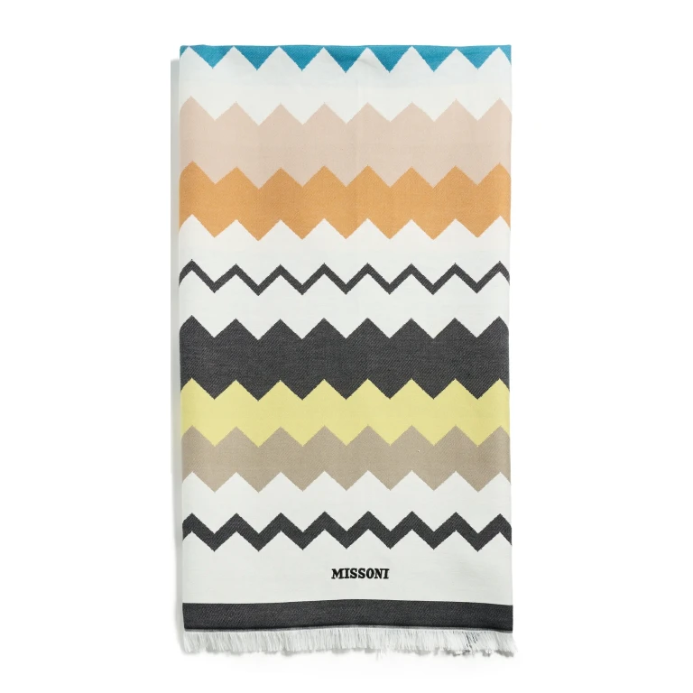 Missoni Fouta Strandtuch Schwarz Multicolor