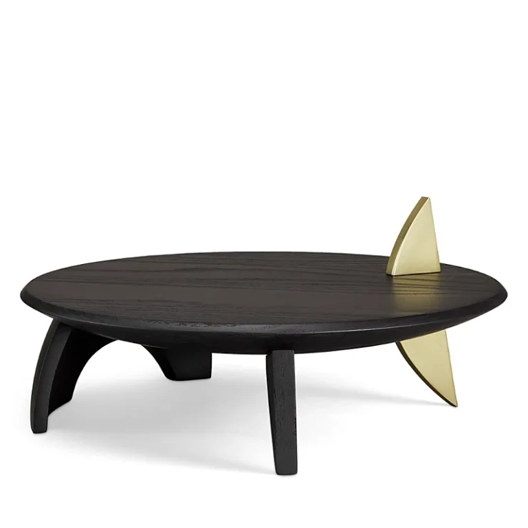 L'Objet Kelly Behun Leaf Flat Platter on Stand