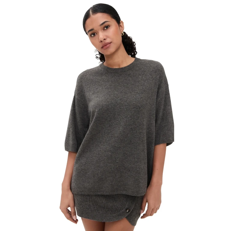 The Garment Como Oversized Tee Grey Melange 10