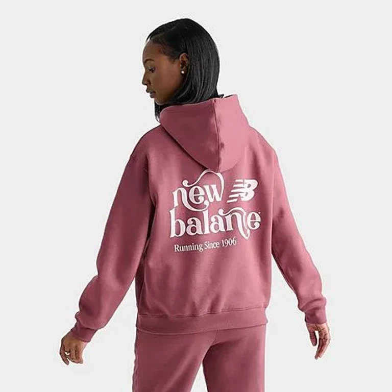Women's Flow Logo Hoodie in Washed Burgundy Size: XS