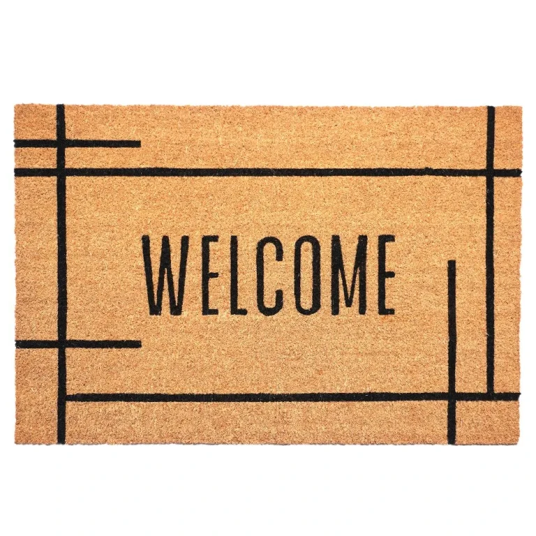 Modern Natural Welcome Doormat