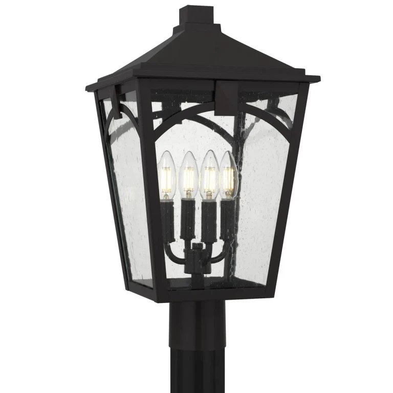 Western Bronze Outdoor Post Lantern from the Jaxon Collection