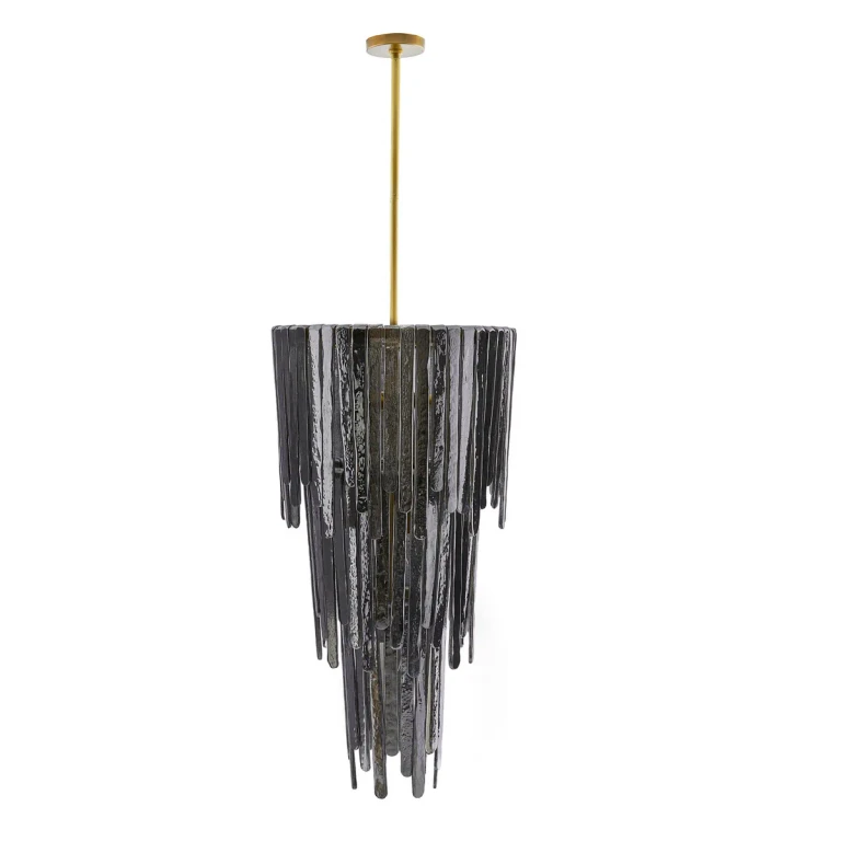 Blue Smoke Luster Seven Light Chandelier from the Raine Collection