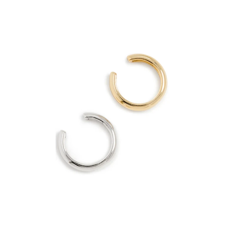 SHASHI Ford Ear Cuff Set Silver/Gold One Size
