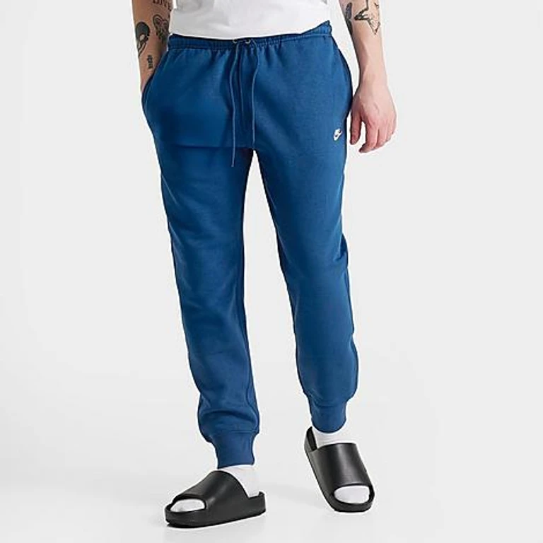 Nike Men's Club Fleece Premium Jogger Pants in Court Blue/Court Blue Size: XS