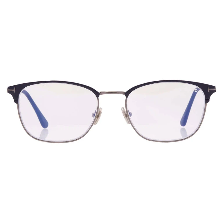 Tom Ford Blue Light Block Square Mens Eyeglasses FT5750-B 091 54