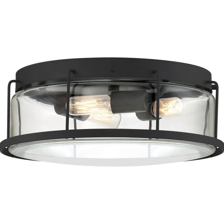 Ludlow 3-Light Flush Mount in Earth Black
