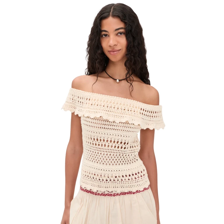 Isabel Marant Étoile Zaelle Top Ecru 42