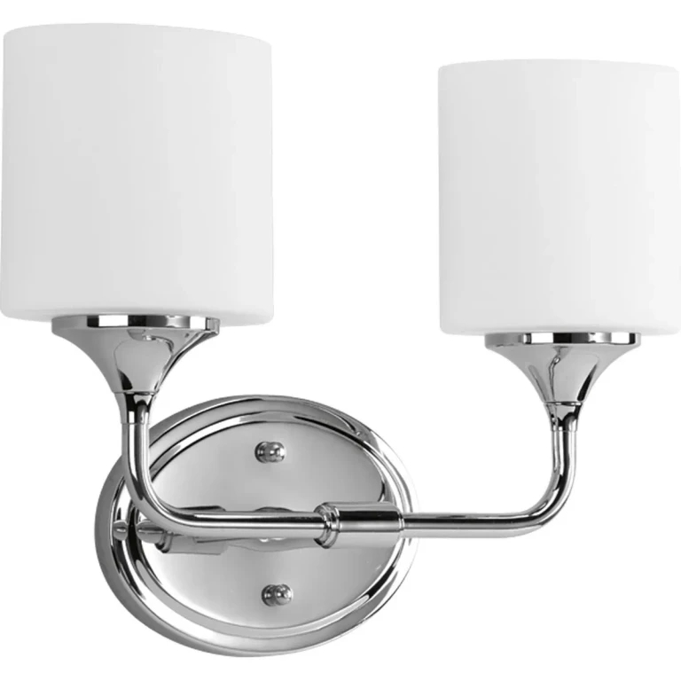 Polished Chrome Two Light Bath from the Lynzie Collection