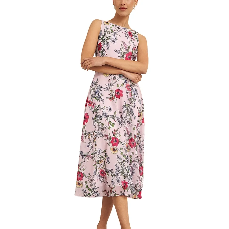 Hobbs London Carly Floral Midi Dress