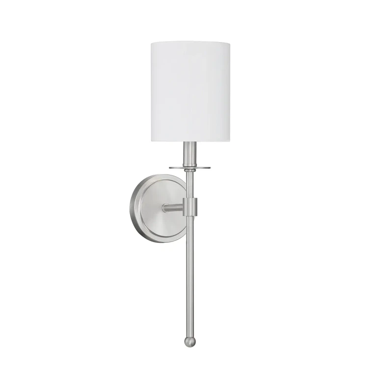 Trade Winds Lighting 1-Light Wall Sconce In Satin Nickel - TW110062-BN