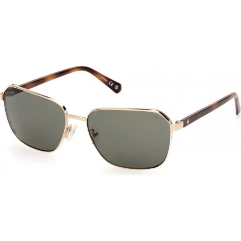 Guess Green Rectangular Mens Sunglasses GU00117 32N 59