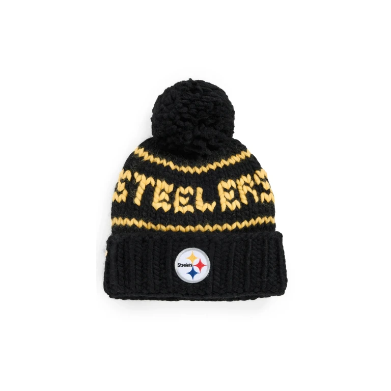 Lele Sadoughi Steelers Beanie Black One Size