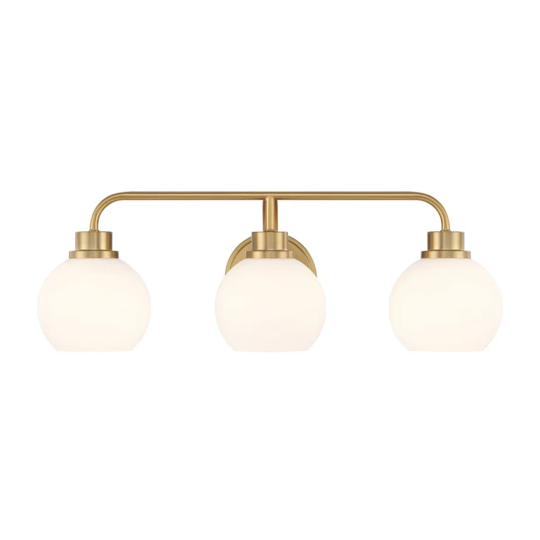 Bathroom Vanity Light in Natural Brass