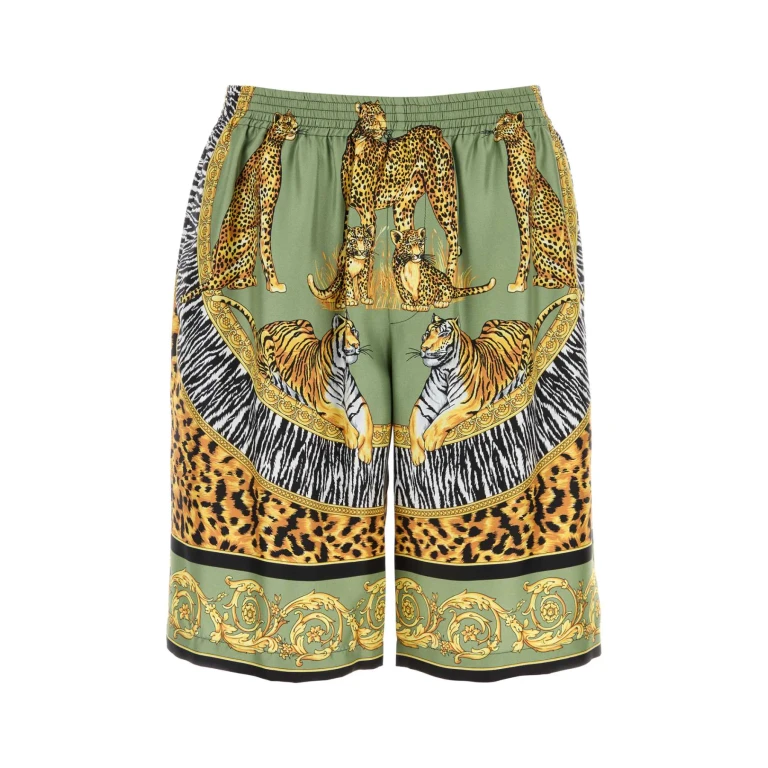 Burberry Printed Silk Shorts