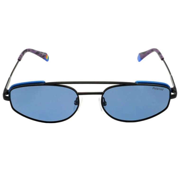 Polaroid Poilarized Blue Oval Unisex Sunglasses PLD 6130/S 0OY4/C3 55