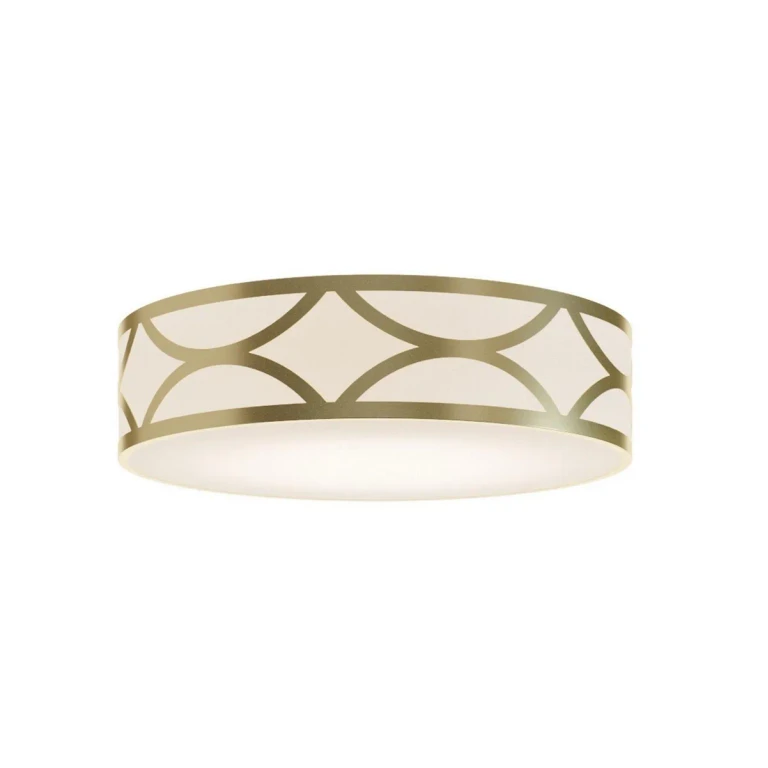 Gold Three Light Flush Mount from the Lake Collection