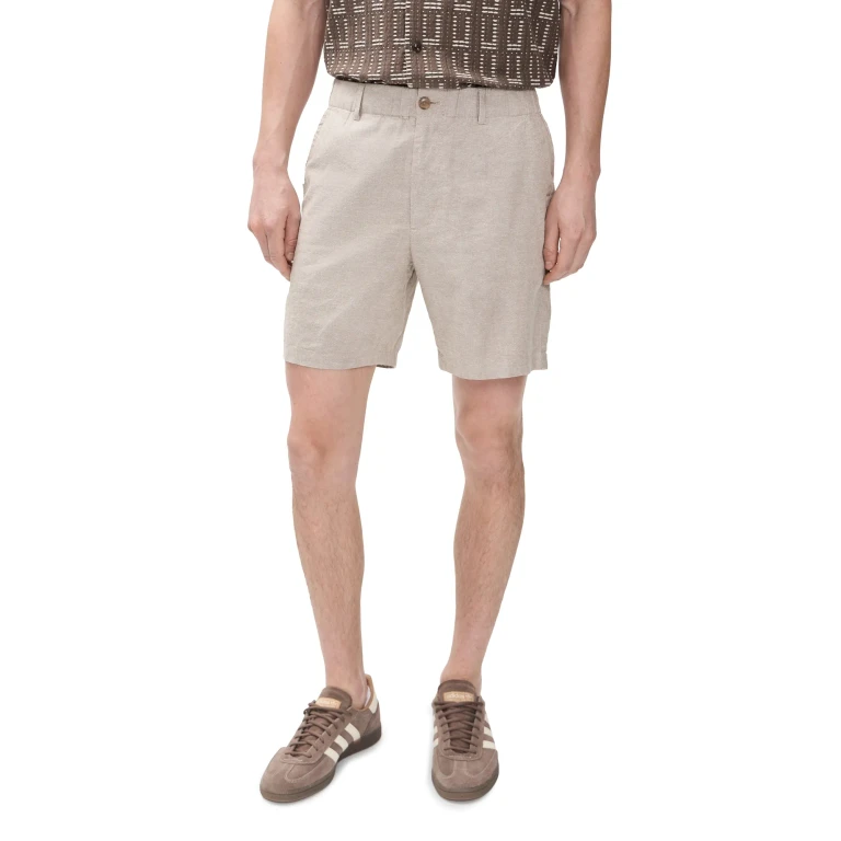 Marine Layer Saturday Hemp Chino Shorts 7 Taupe L