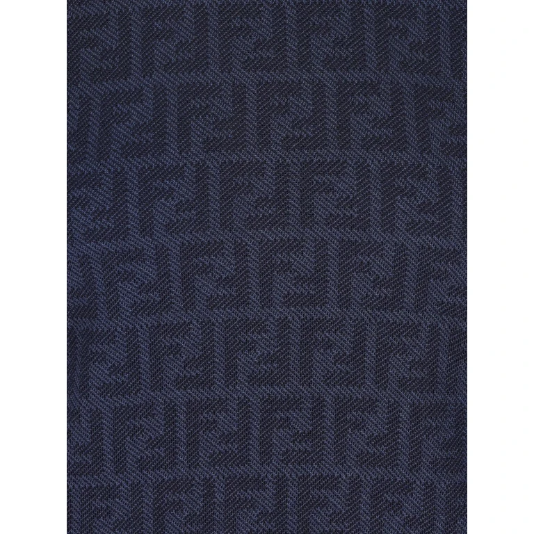 Fendi Sweaters Blue Wool - Women