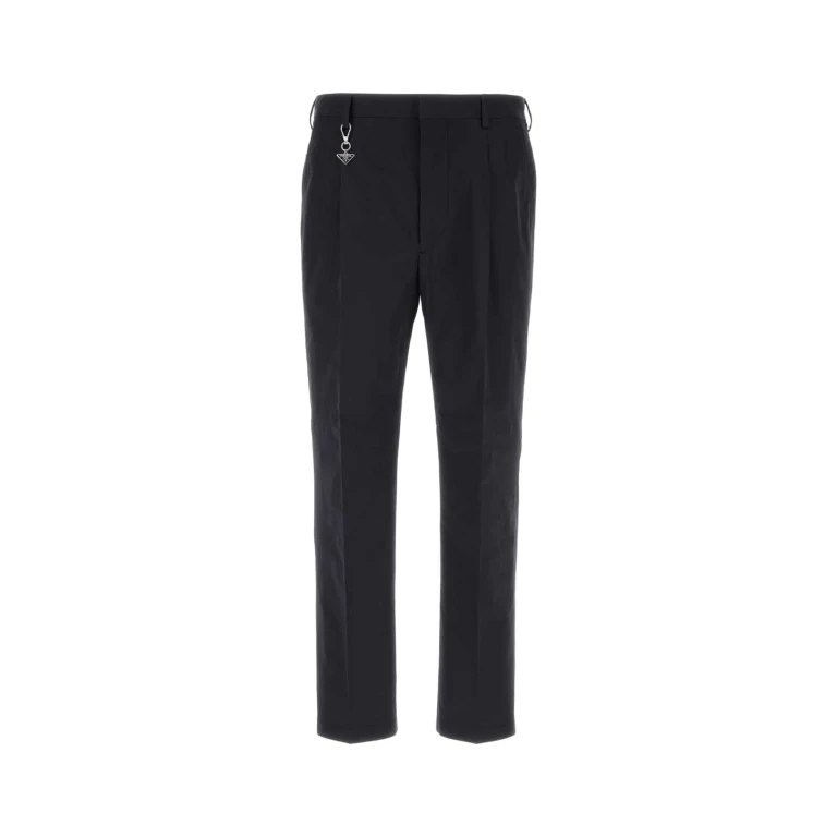 Prada Tailored Cotton Poplin Trousers
