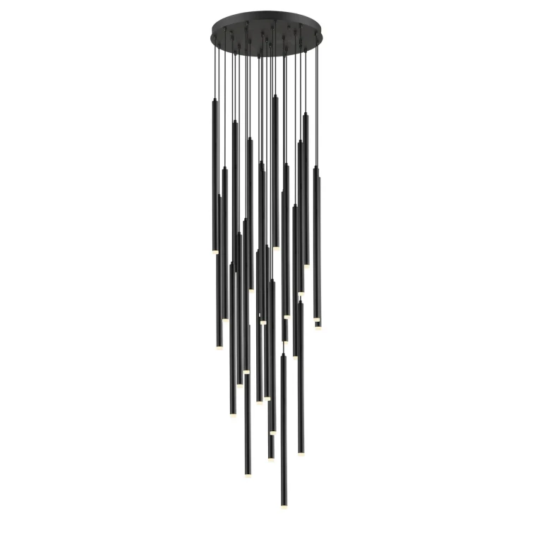 Filmore Ave. 25-Light Chandelier in Black