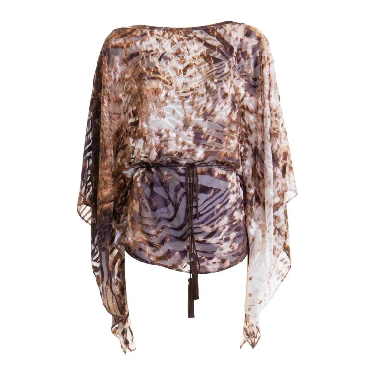 Roberto Cavalli 束腰外衣 - 棕色