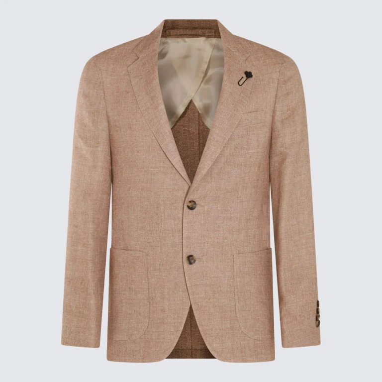Blazer simple boutonnage Lardini marron
