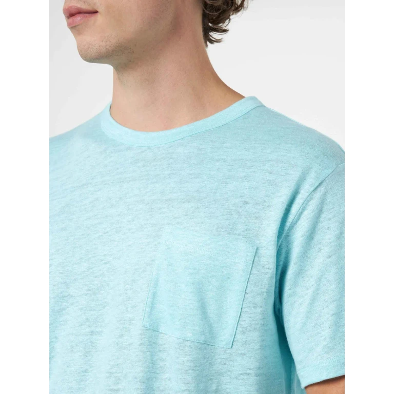 MC2 Saint Barth Ecstasea Water Green Linen Jersey T-shirt