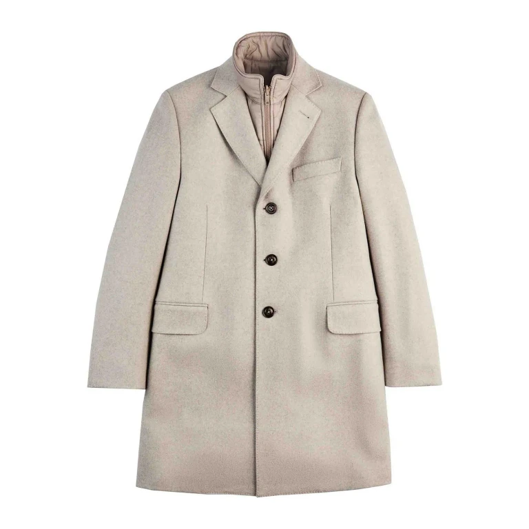 Fay Manteau Au Genou - Gris