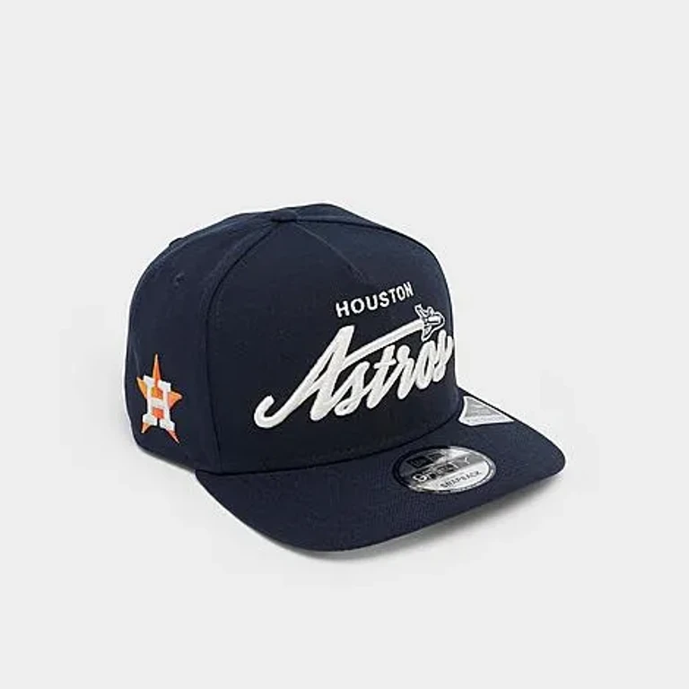 New Era Houston Astros MLB Local Play 9FIFTY A-Frame Snapback Hat in Navy/White