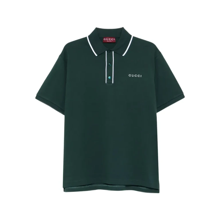 Polo Gucci con logo ricamato
