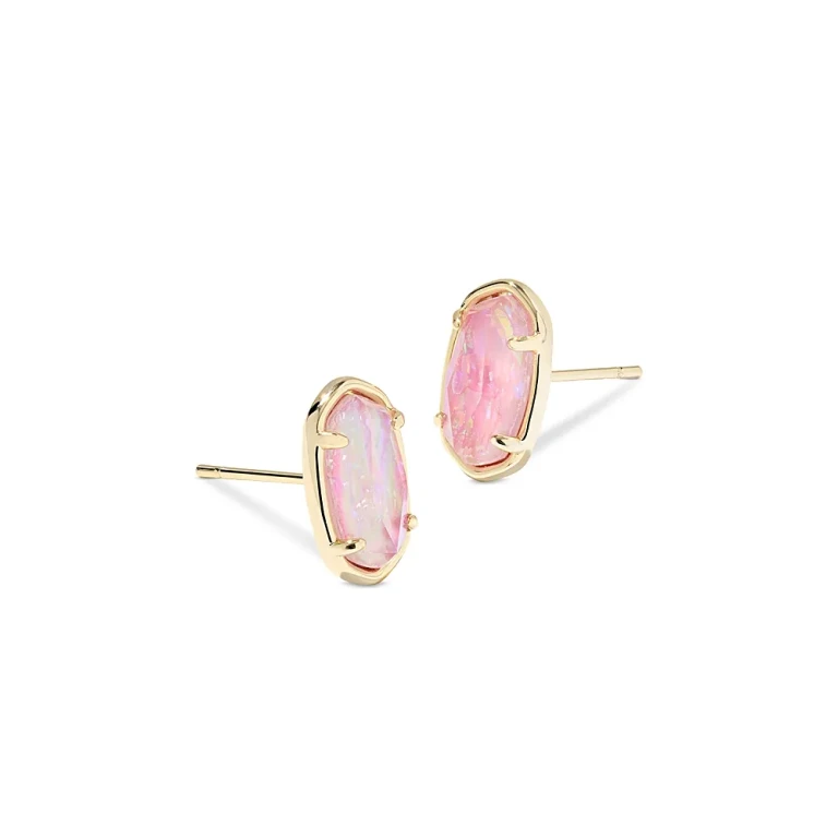 Kendra Scott Grayson Stone Stud Earrings in 14K Gold Plated