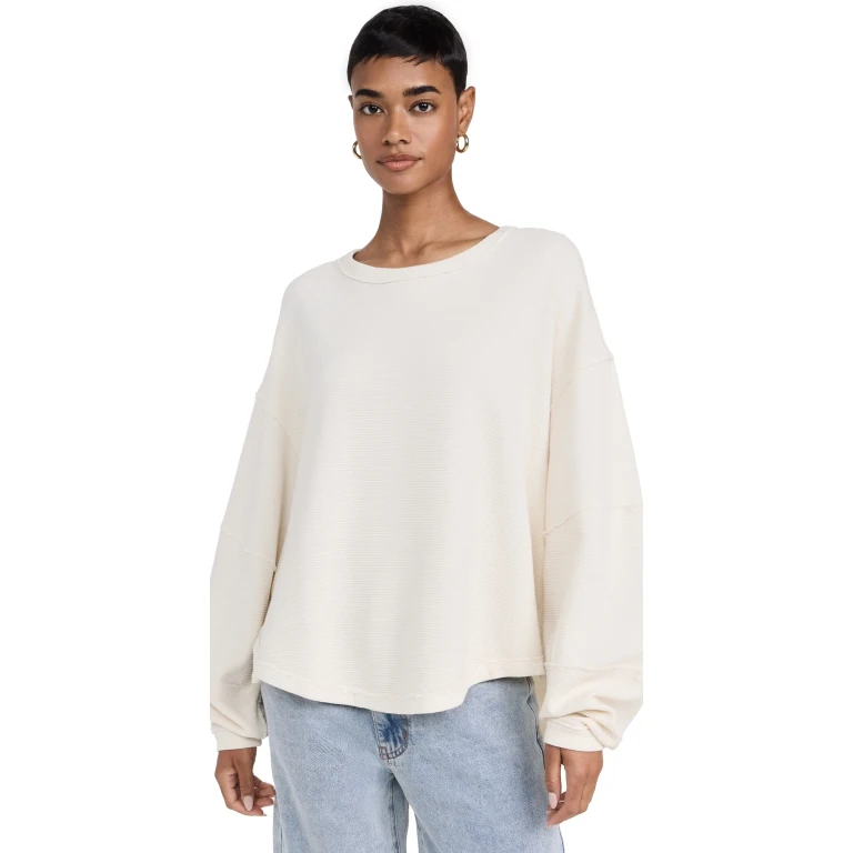 Free People Total Eclipse Tee Ivory M