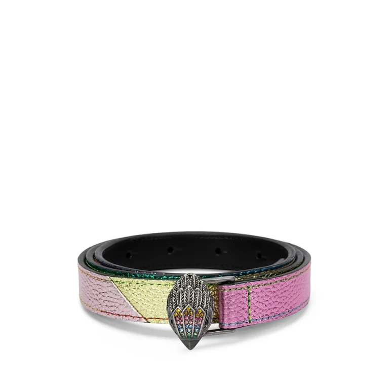 Kurt Geiger London Women's Metallic Rainbow Belt