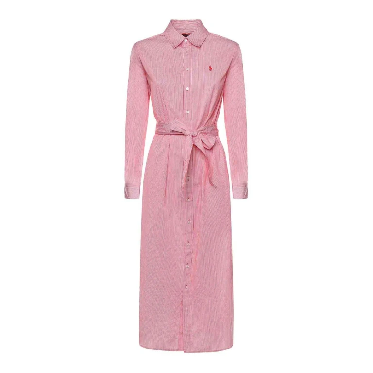 Polo Ralph Lauren Robe Au Genou - Rouge