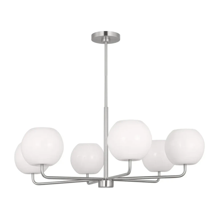Brushed Steel Chandelier from the Rory Collection