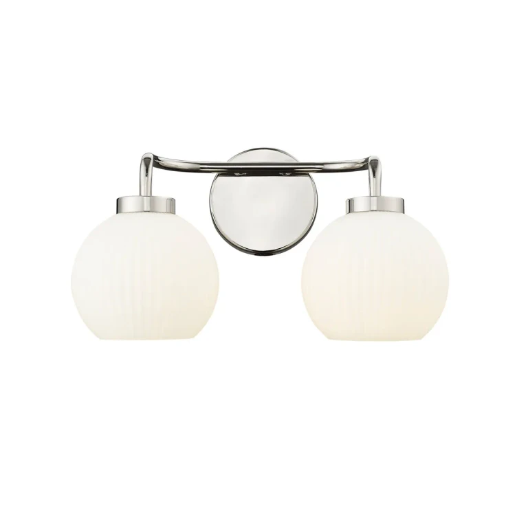 Polished Nickel Bathroom Vanity Light from the Oprah Collection
