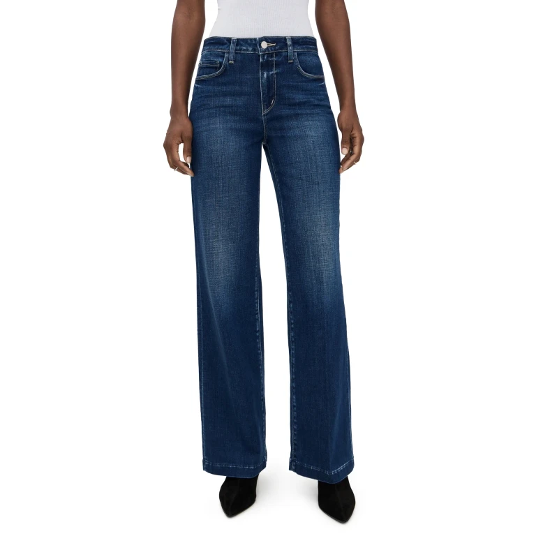 L'AGENCE Scottie High Rise Wide Leg Jeans Marvista 27