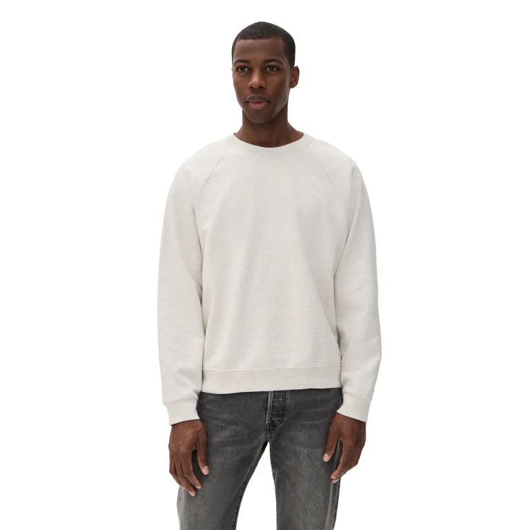 Madewell Terry Crew Neck Sweatshirt Heather Grey L