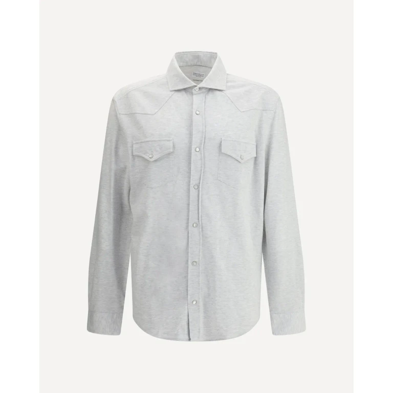 Camisa de punto para hombre Brunello Cucinelli talla L